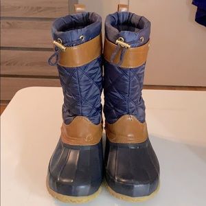 Tommy Hilfigure Woman’s Arcadia Duck Boots-Navy